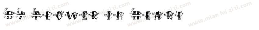 BY Flower in Heart字体转换